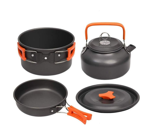 Kit Premium de Panela Portátil - Alumínio de Alta Qualidade